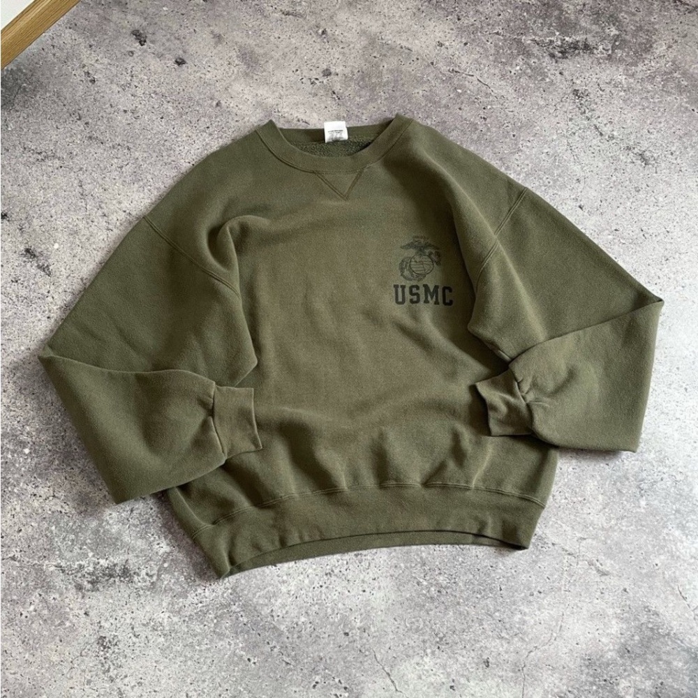 USMC Olive Green Men's Sweatshirt
